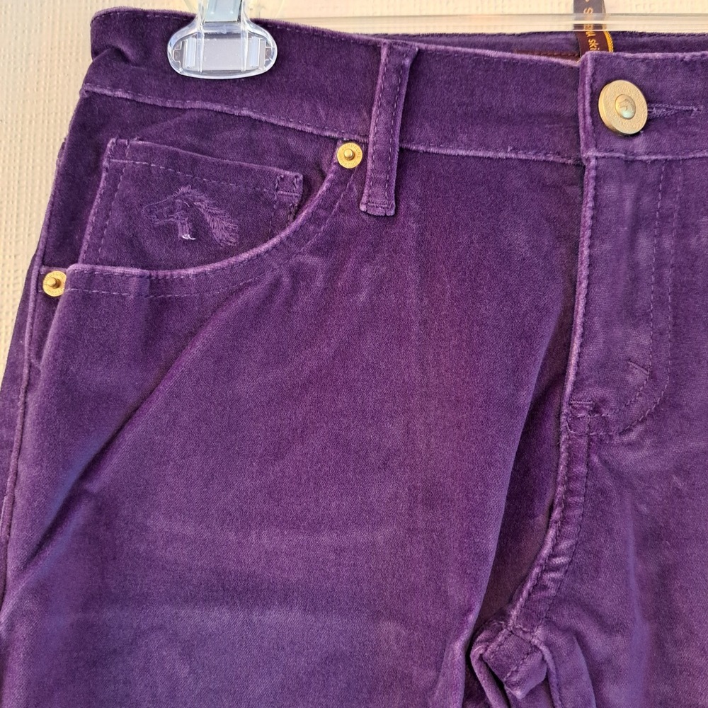 Jordache Purple Jelly Bean Velvet Women's 30/10 Sienna Skinny Pants NWT 1410-442 - Picture 2 of 11